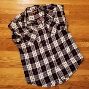 Jachs Girlfriend Womens Button Down Shirt